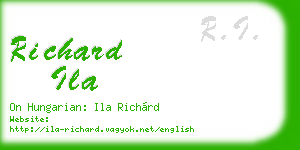 richard ila business card